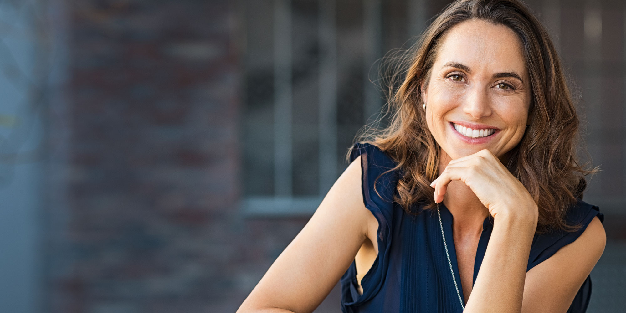 dental implant patient smiling