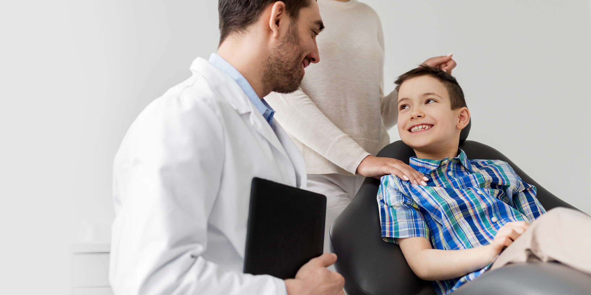 family at dentist