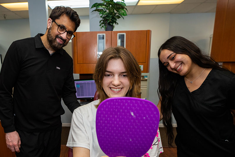 dental patient smiling